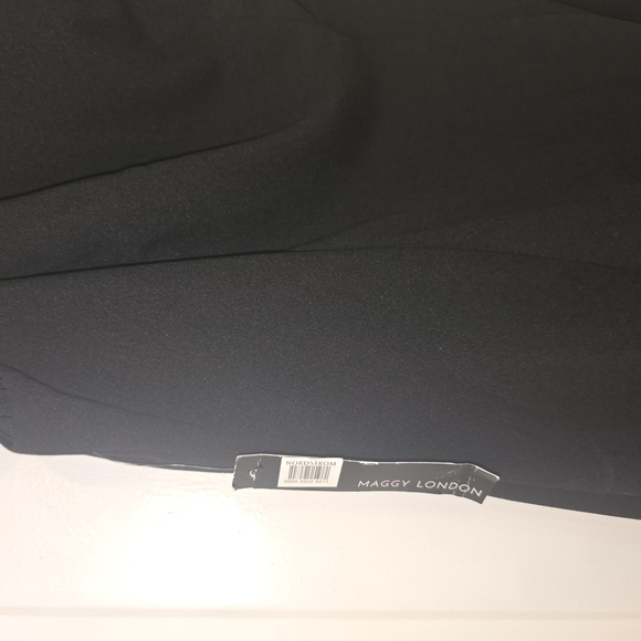 Maggy London Women's One Shoulder Ruffle Trim Party Dress - Picture 5 of 6